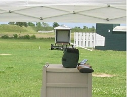 downrange to patterning target area