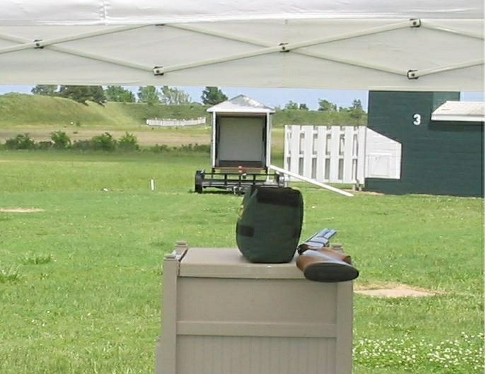 downrange to patterning target area